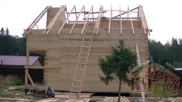 Строительство дома из профилированного бруса 8х8,5
