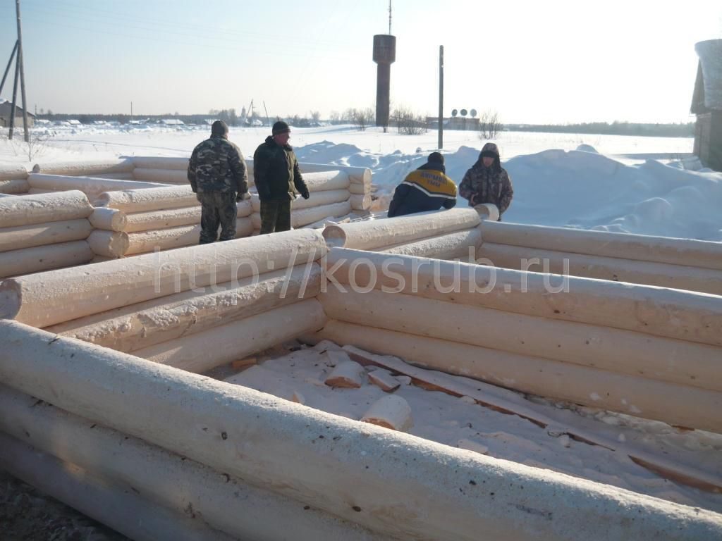 Дом из строганного бревна