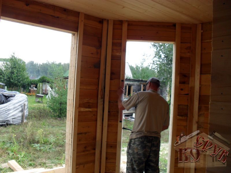 Дом из бруса под ключ с эркером