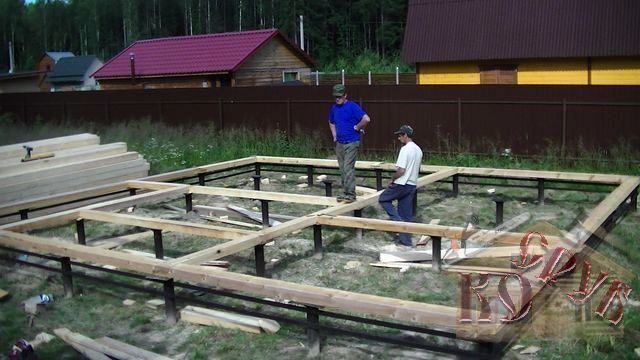 Строительство дома из профилированного бруса 8х8,5