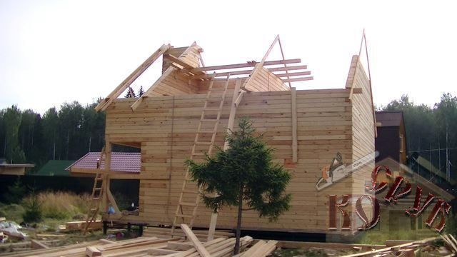 Строительство дома из профилированного бруса 8х8,5