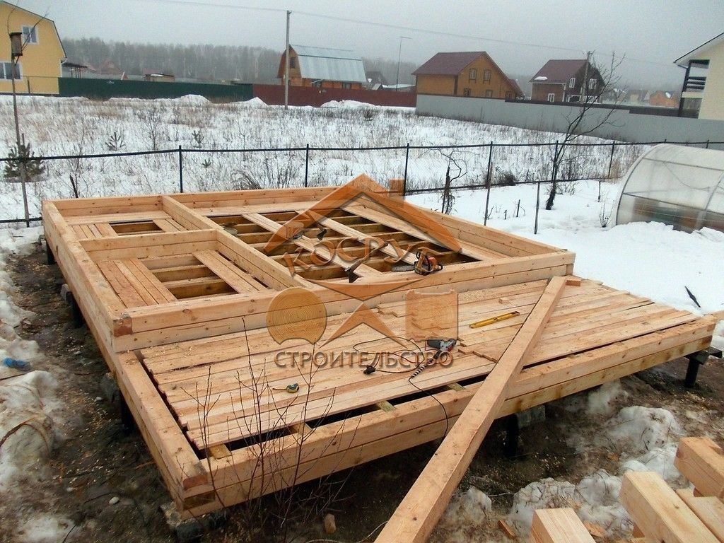 Одноэтажный дом из бруса 6х6