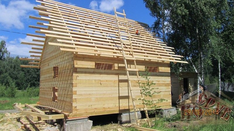 Строительство дома 7х9 из бруса, Москва