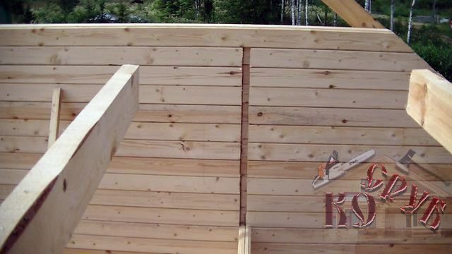 Строительство дома из профилированного бруса 8х8,5