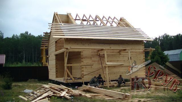 Строительство дома из профилированного бруса 8х8,5