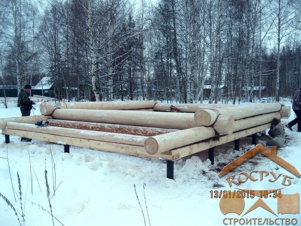 Баня из бревна 5х5