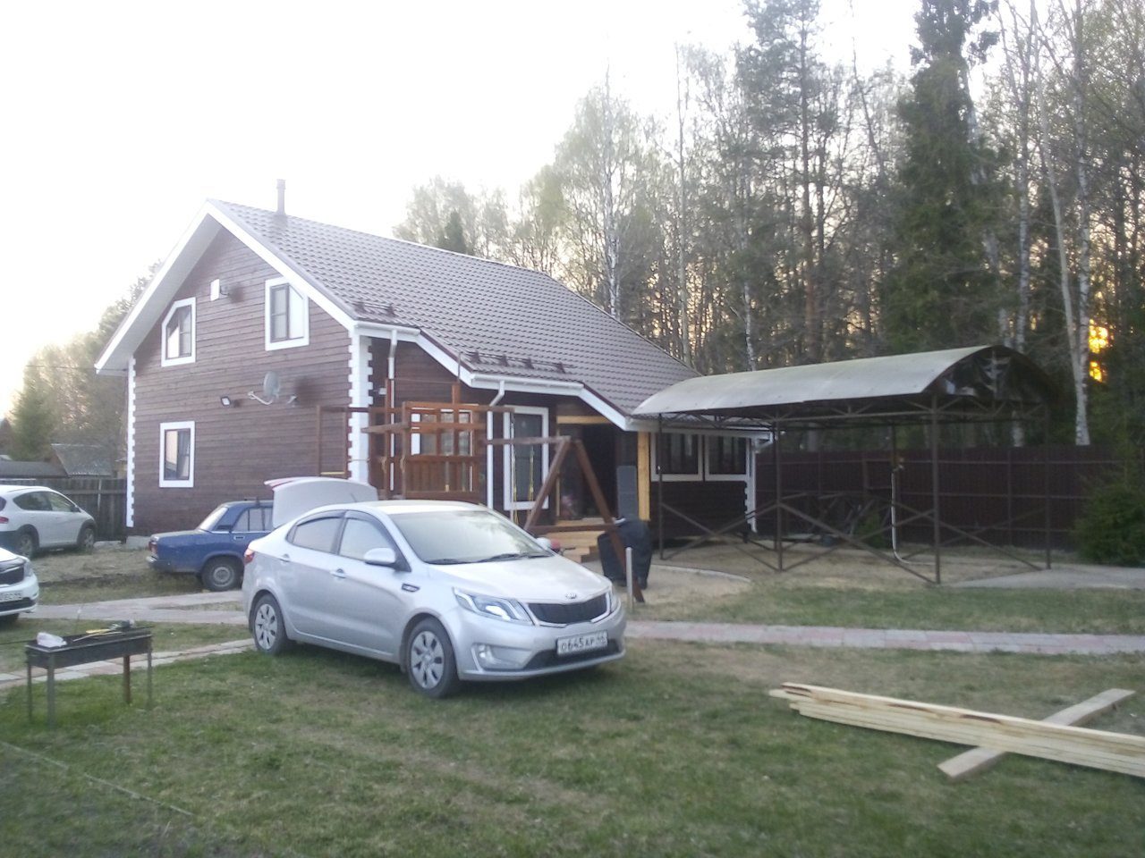 Дом и баня из бруса, Павлов-Посад, построен в осень 2017 г. отделка 2018-2019 г.