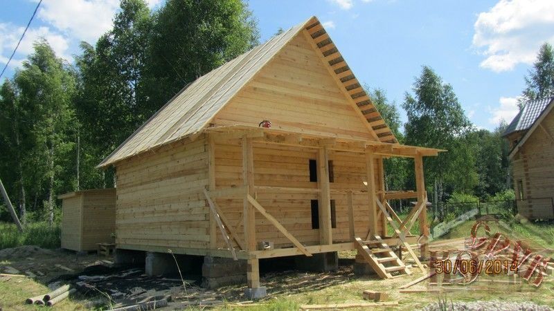 Строительство дома 7х9 из бруса, Москва