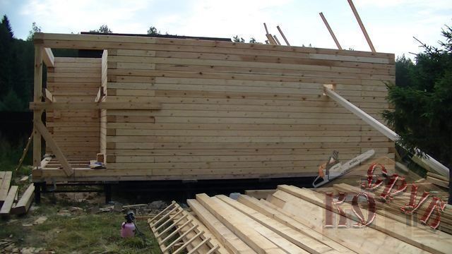 Строительство дома из профилированного бруса 8х8,5
