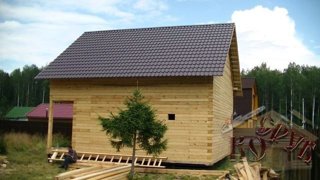 Строительство дома из профилированного бруса 8х8,5